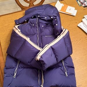 Palm Angels Men’s Purple Puffer Jacket